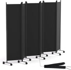 6 Panel Room Divider Folding Privacy Screen Freestanding