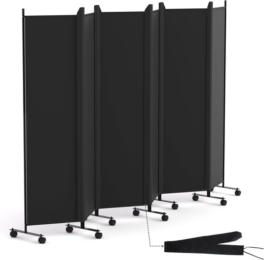 6 Panel Room Divider Folding Privacy Screen Freestanding
