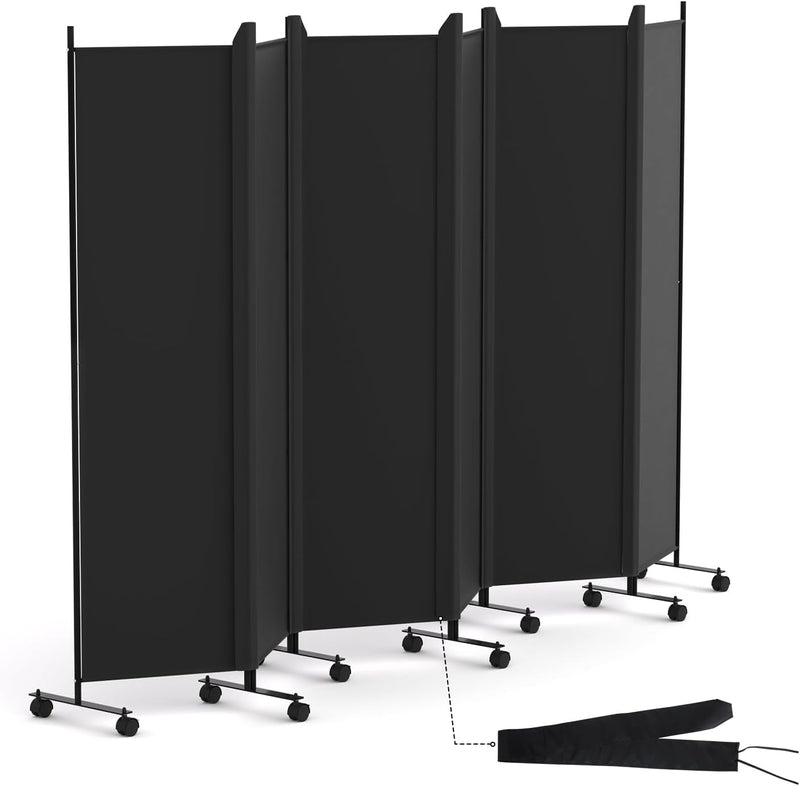 6 Panel Room Divider Folding Privacy Screen Freestanding