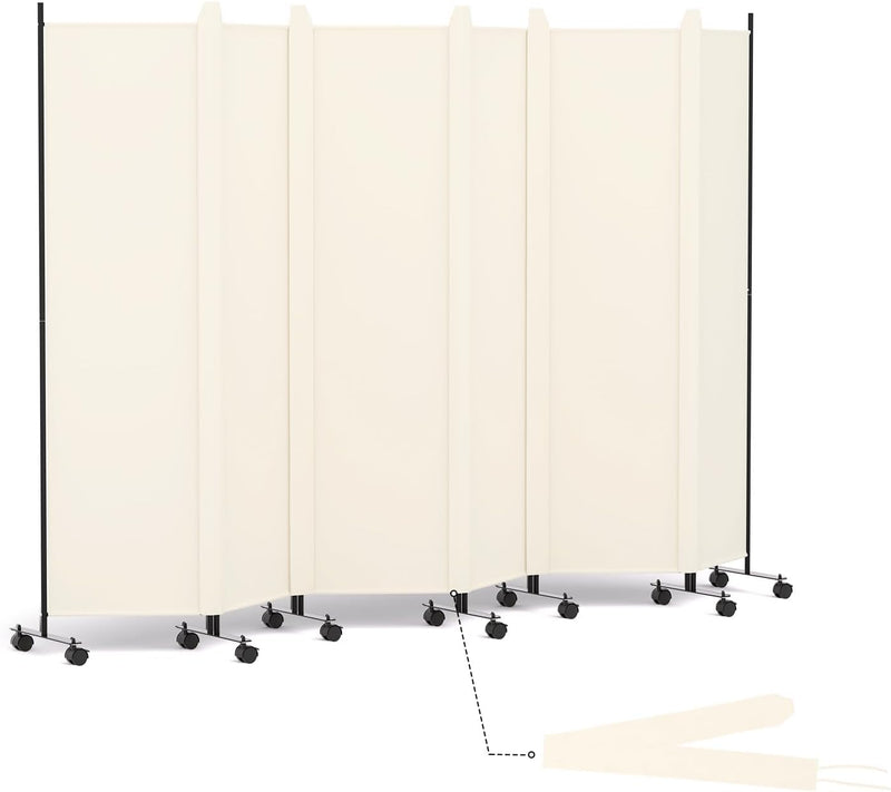 6 Panel Room Divider Folding Privacy Screen Freestanding