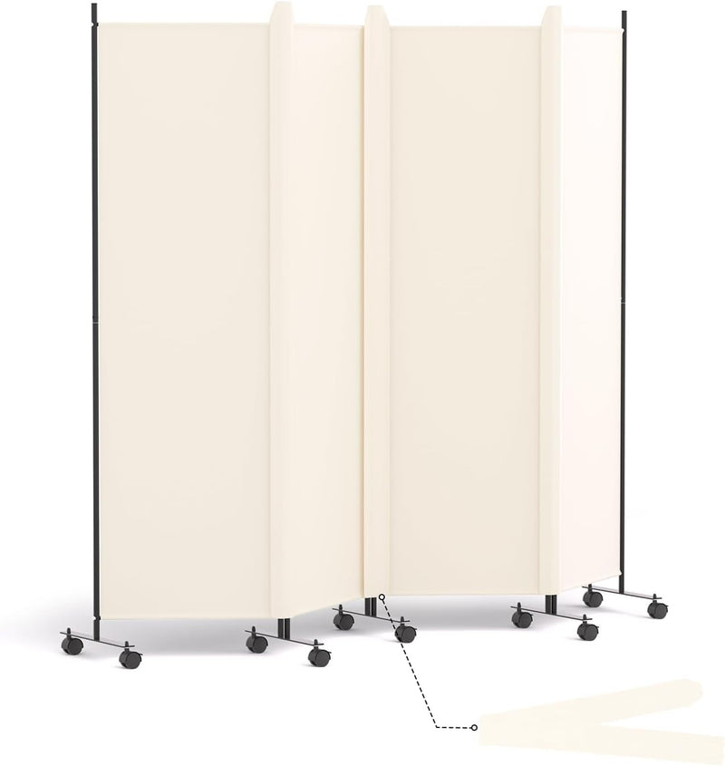 6 Panel Room Divider Folding Privacy Screen Freestanding