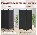 6 Panel Room Divider Folding Privacy Screen Freestanding