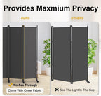 6 Panel Room Divider Folding Privacy Screen Freestanding