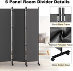 6 Panel Room Divider Folding Privacy Screen Freestanding