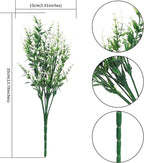 6 Pcs Artificial Lavender Flowers Decorative Plastic Plants