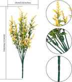 6 Pcs Artificial Lavender Flowers Decorative Plastic Plants