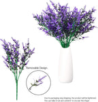 6 Pcs Artificial Lavender Flowers Decorative Plastic Plants