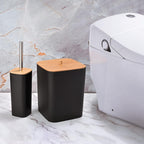 6 Pieces Bamboo Bathroom Accessories Set Luxury Accessory