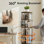 6-Shelf Rotating Bookcase