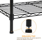6-Shelf Storage Rack Unit with Height Adjustable Shelves