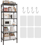 6-Shelf Storage Rack Unit with Height Adjustable Shelves
