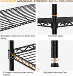 6-Shelf Storage Rack Unit with Height Adjustable Shelves
