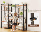 6-Tier Book Shelf Industrial Bookcase Shelving 3