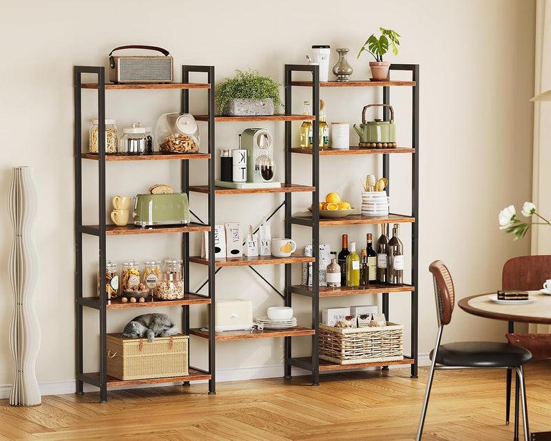 6-Tier Book Shelf Industrial Bookcase Shelving 3