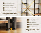 6-Tier Book Shelf Industrial Bookcase Shelving 3