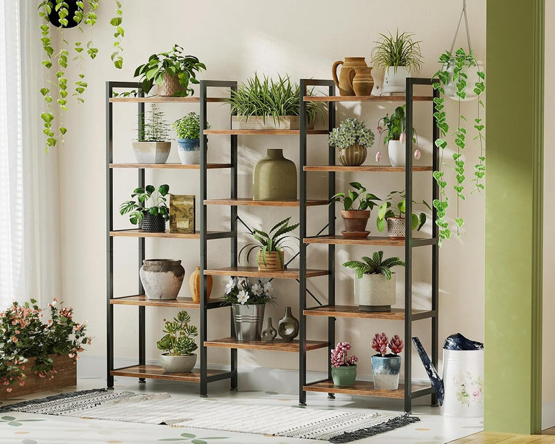 6-Tier Book Shelf Industrial Bookcase Shelving 3