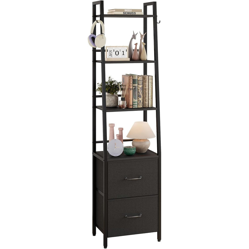 6 Tier Ladder Bookshelf Height 170CM Bookcase