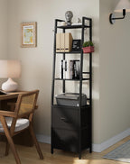 6 Tier Ladder Bookshelf Height 170CM Bookcase