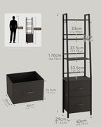 6 Tier Ladder Bookshelf Height 170CM Bookcase