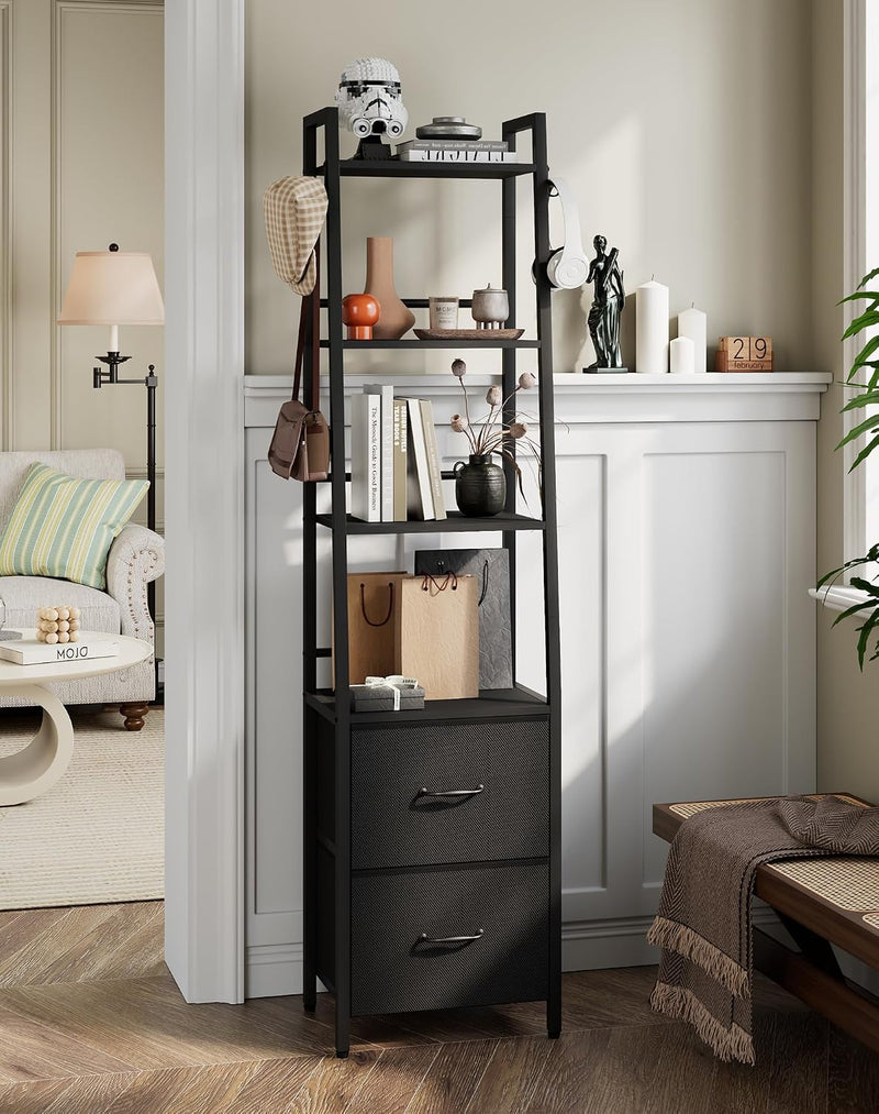 6 Tier Ladder Bookshelf Height 170CM Bookcase