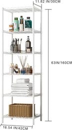 6-Tier Metal Shelving Unit Wire Kitchen Storage