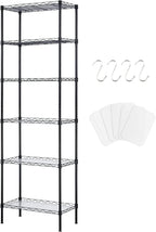 6-Tier Metal Shelving Unit Wire Kitchen Storage