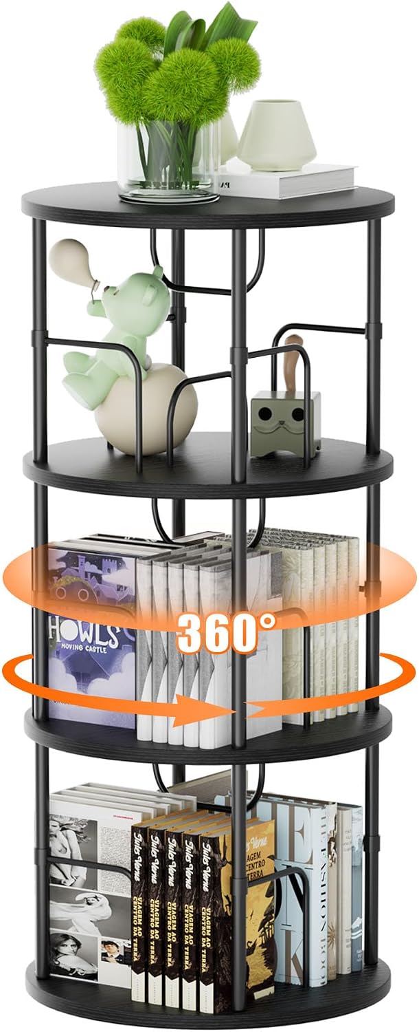 6 Tier Rotating Bookshelf 360° Corner