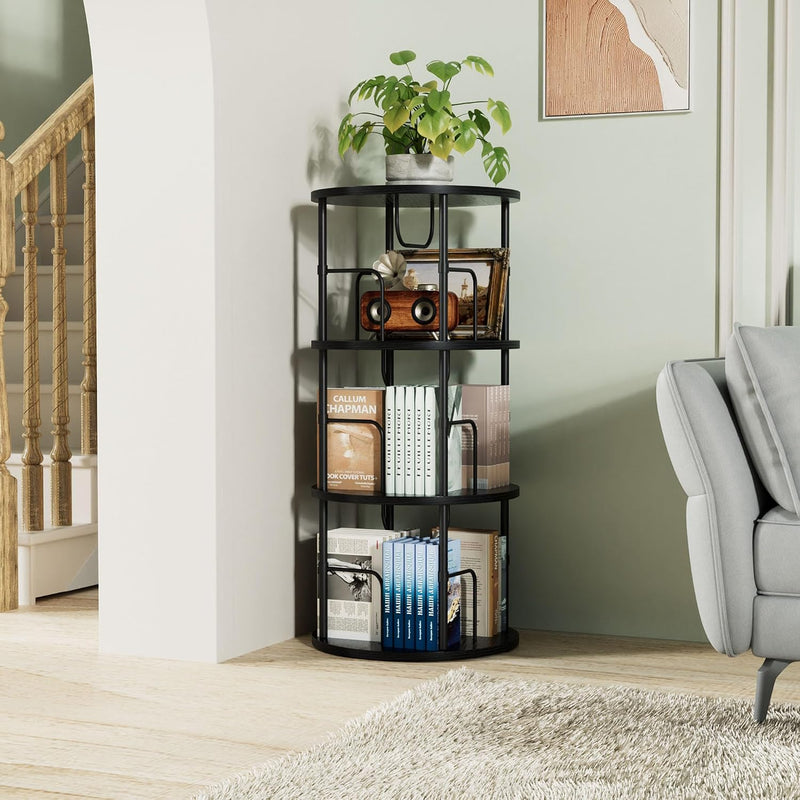 6 Tier Rotating Bookshelf 360° Corner