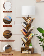 6 Tier Tree Bookshelf with Light Remote Small