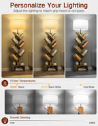 6 Tier Tree Bookshelf with Light Remote Small