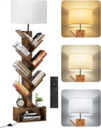 6 Tier Tree Bookshelf with Light Remote Small
