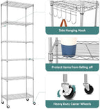6-Tier Wire Shelving Unit