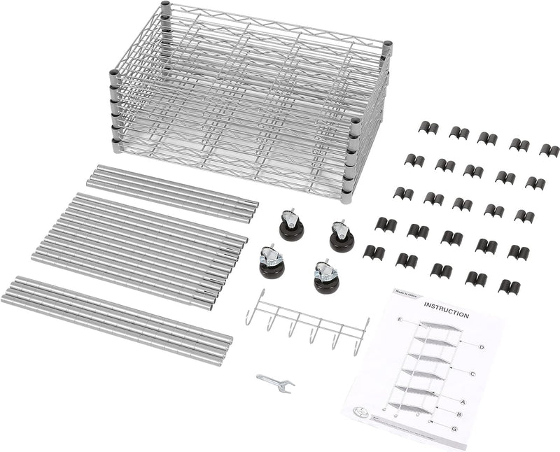 6-Tier Wire Shelving Unit