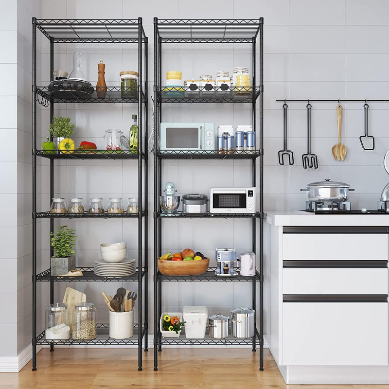 6-Tier Wire Shelving Unit Free Standing Shelf Storage