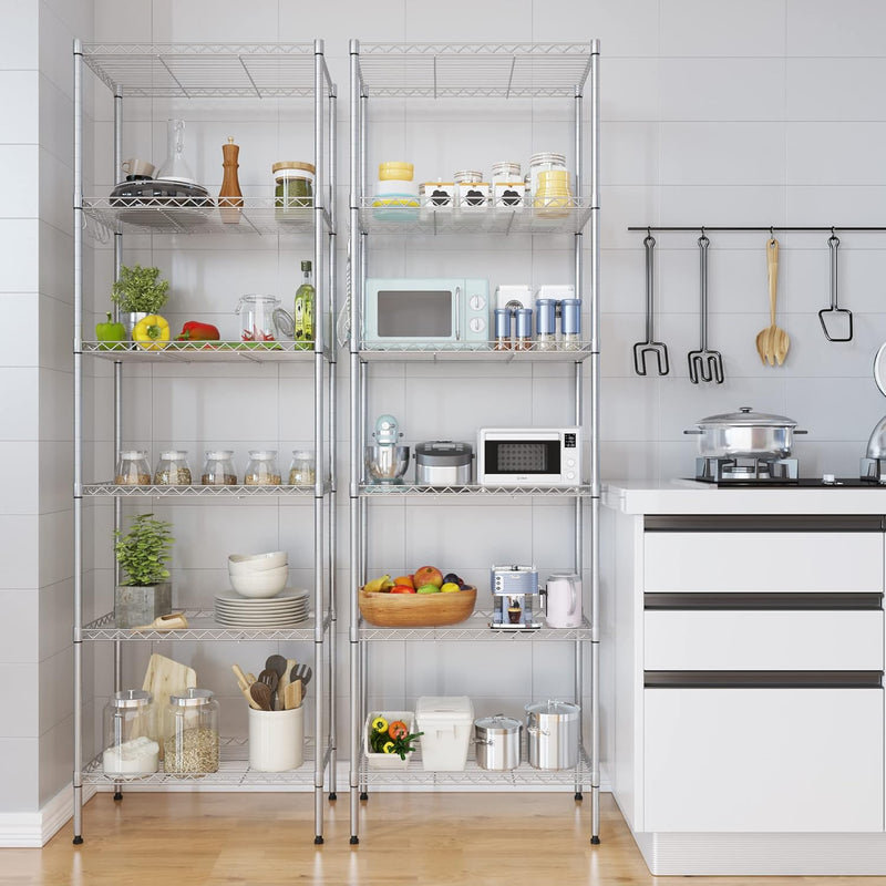 6-Tier Wire Shelving Unit Free Standing Shelf Storage