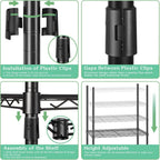 6-Tier Wire Shelving Unit Metal Units
