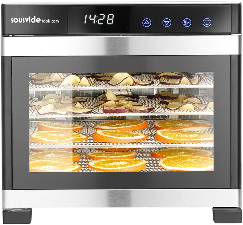 6-Tray Stainless Steel Food Dehydrator By Hendi Touch