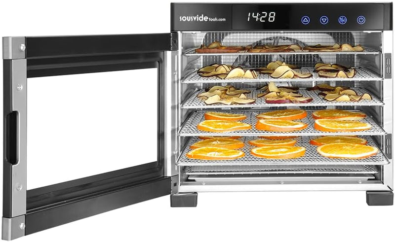 6-Tray Stainless Steel Food Dehydrator By Hendi Touch
