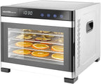 6-Tray Stainless Steel Food Dehydrator By Hendi Touch