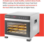 6-Tray Stainless Steel Food Dehydrator By Hendi Touch