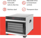 6-Tray Stainless Steel Food Dehydrator By Hendi Touch