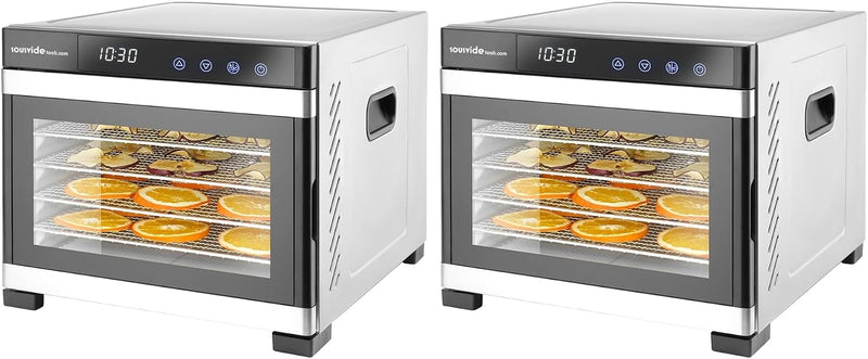 6-Tray Stainless Steel Food Dehydrator By Hendi Touch