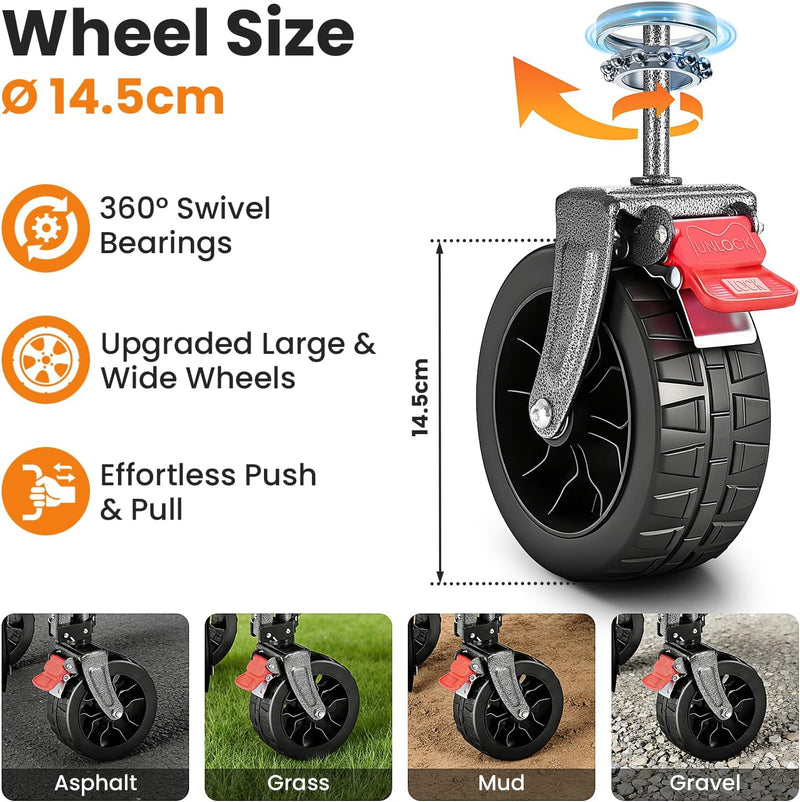 60-120L Festival Trolley on Wheels