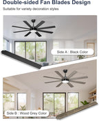 60'' Ceiling Fans with Lights Modern Fan Remote