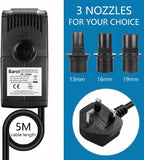 600L H Submersible Water Pump with Filter 1.83m