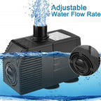 600L H Submersible Water Pump with Filter 1.83m