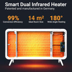 600W Smart Dual Infrared Heater Wi-Fi App