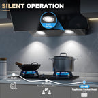 60CM Cooker Hood Wall Mounted Extractor Fan Kitchen