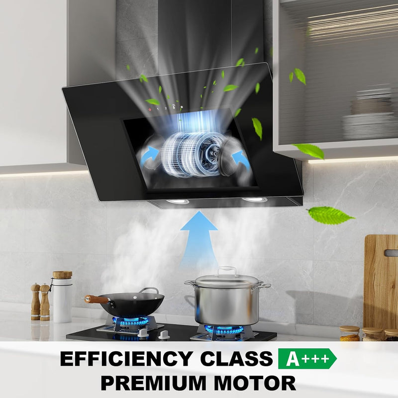 60CM Cooker Hood Wall Mounted Extractor Fan Kitchen