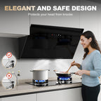 60CM Cooker Hood Wall Mounted Extractor Fan Kitchen